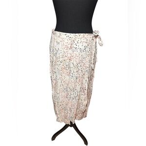 Speckled Wrap Skirt